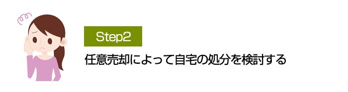 任意売却によって自宅の処分を検討する。